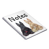 Carnet Chiens Scottie roux et noirs (Côté Droit)