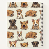 Carnet chiens se reposant (Dos)