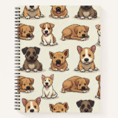 Carnet chiens se reposant (Devant)