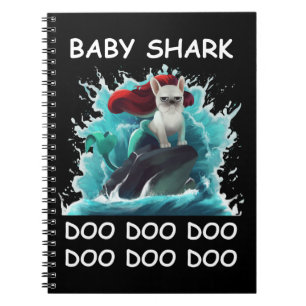 Carnet Chiffre de taureau français   Baby Shark Doo Doo D