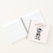 Carnet Chiffre français chic Frenchie Royal (Intérieur)