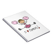 Carnet Chiffre rose T-shirts et cadeaux de bâton de (Côté Droit)