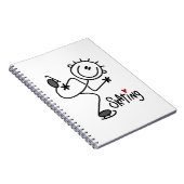 Carnet Chiffre simple T-shirts et cadeaux de bâton de (Côté Droit)