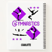 Carnet Chiffres de gymnaste Filles mignonnes Gymnastique  (Dos)