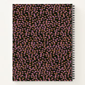 Carnet Chiffres noirs et roses Abstraits Recette personna (Dos)