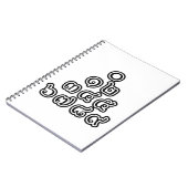 Carnet Chiffres thaïlandais Pyramide ♦ Script en thaï ♦ (Côté gauche)
