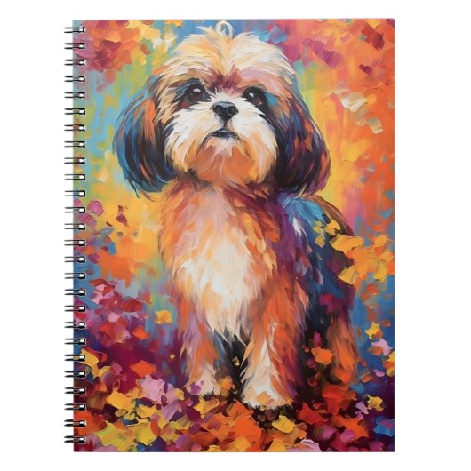 Carnet Chih Tzu coloré (Devant)