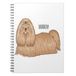 Carnet Chih tzu long cheveux dessin de chien