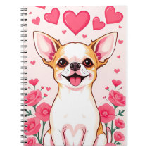 Chihuahua Adorable Avec Cœurs Roses