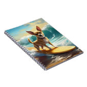 Carnet Chihuahua Beach Surf Peinture (Côté Droit)