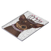 Carnet Chihuahua Brown Et Tiara (Côté gauche)