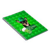 Carnet Chihuahua Chien Chiot Chiot St. Patrick's Day Clov (Côté Droit)