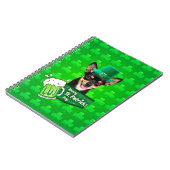 Carnet Chihuahua Chien Chiot Chiot St. Patrick's Day Clov (Côté gauche)