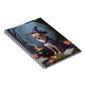 Carnet Chihuahua Chien Whimsical Halloween Peinture (Côté Droit)