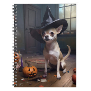 Carnet Chihuahua Citrouilles Halloween effrayant