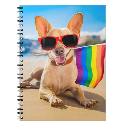 Carnet Chihuahua Dog à la plage (Devant)