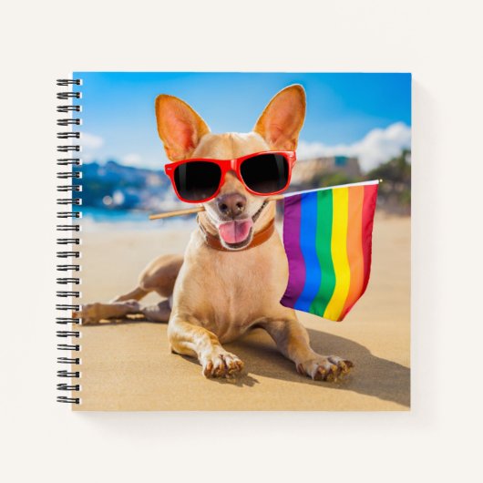 Carnet Chihuahua Dog à la plage (Devant)