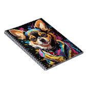 Carnet CHIHUAHUA éclaboussure colorée (Côté Droit)