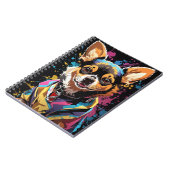 Carnet CHIHUAHUA éclaboussure colorée (Côté gauche)