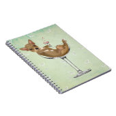 Carnet Chihuahua en verre de cocktail (Côté Droit)