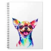Carnet Chihuahua Lover | Chihuahua Chig art coloré (Devant)