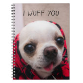 Carnet Chihuahua mignon Je vous jure que vous aimez Valen (Devant)