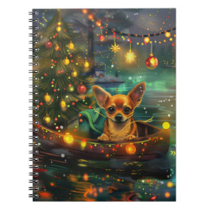 Carnet Chihuahua Noël Festive Voyage