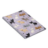 Carnet Chihuahua Os et pattes violet (Côté Droit)