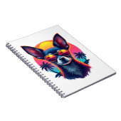 Carnet Chihuahua peinture Abstraite couleur mignonne Chie (Côté Droit)