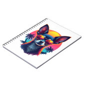 Carnet Chihuahua peinture Abstraite couleur mignonne Chie (Côté gauche)