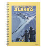 Carnet Chilkoot Pass, Alaska Gold Miners (Devant)