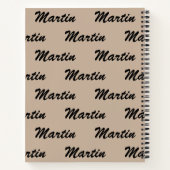Carnet Chill Lion Personnaliser le nom (Dos)