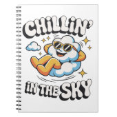 Carnet Chillin' in the Sky - Fun Cloud Design Spiral (Devant)