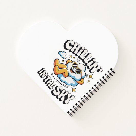 Carnet Chillin' in the Sky - Fun Cloud Design Spiral (Dos)