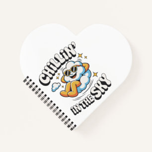 Carnet Chillin' in the Sky - Fun Cloud Design Spiral