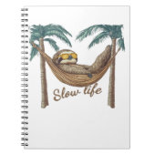 Carnet Chillin' Sloth dans un hamac T-shirt surdimensionn (Devant)