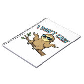 Carnet Chillin' Sloth Je ne me soucie pas Design Essentia (Côté gauche)