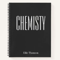 Chimie du sujet de l'école personnalisée Noir Blan