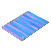 Carnet Chimie Iridescente Tirages rose Turquoise Photo (Côté gauche)