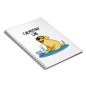 Carnet Chimie Lab Blague Labrador Drôle Pun  (Côté Droit)
