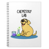 Carnet Chimie Lab Funny Labrador Chien Pun (Devant)