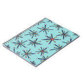 Carnet Chimie Molecule Rétro Moderne Motif Abstrait (Côté gauche)