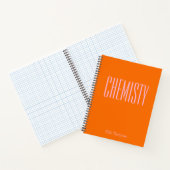 Carnet Chimie | Papier graphique personnalisé Orange (Intérieur)