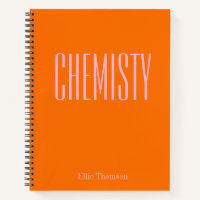Chimie | Papier graphique personnalisé Orange