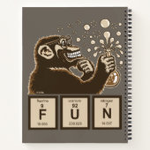 Carnet Chimie singe découvert amusant (Dos)