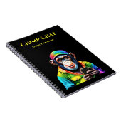 Carnet Chimp Conversation-Chimpanzé avec téléphone (Côté Droit)