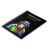 Carnet Chimp Conversation-Chimpanzé avec téléphone (Côté gauche)
