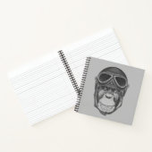 Carnet Chimpanzé du casque vintage (Intérieur)