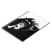 Carnet Chimpanzé noir blanc (Côté gauche)