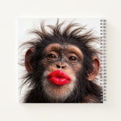 Carnet Chimpanzé portant du rouge à lèvres (Dos)